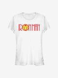 Iron Man Retro Iron Man Logo Girls T-Shirt