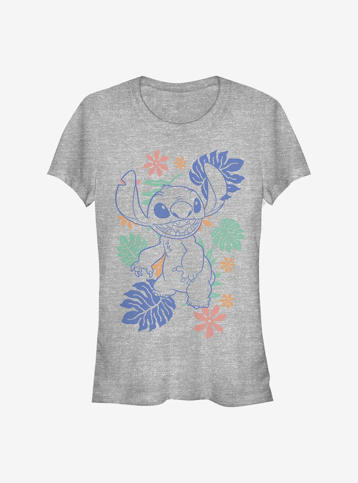 island alien duo Retro Tropical Tonal cute blue alien Girls T-Shirt