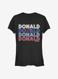 Donald Duck Retro Stack Donald Girls T-Shirt