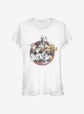 Mickey Mouse Retro Groupie Girls T-Shirt