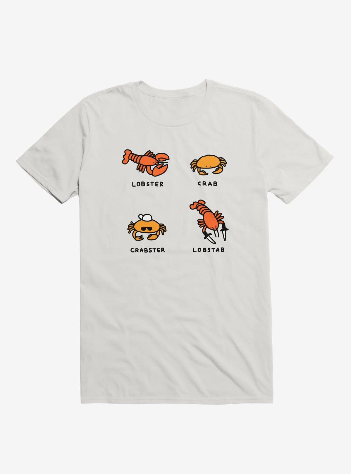 Lobster Crab White T-Shirt