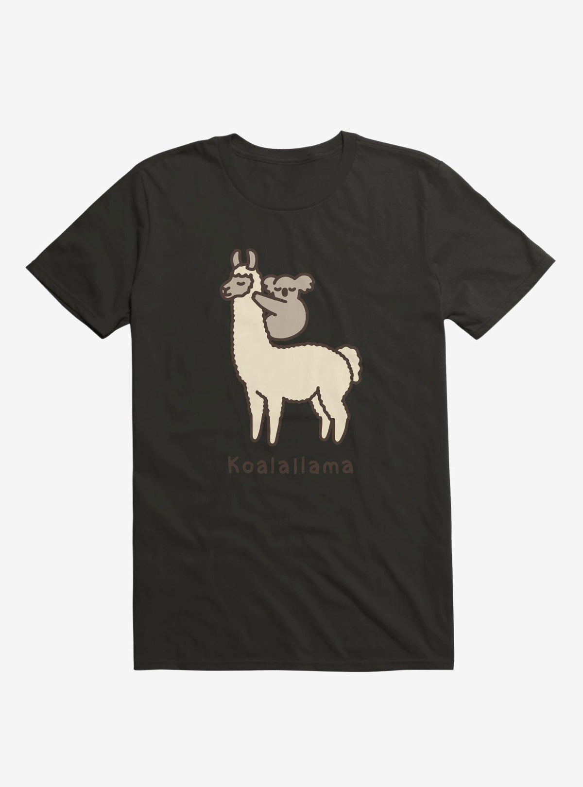 Koalallama Koala And Llama Black T-Shirt