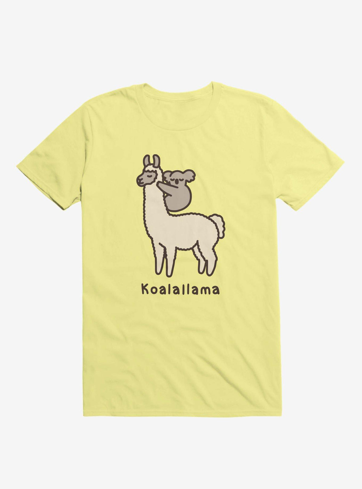 Koalallama Koala And Llama Yellow T-Shirt