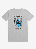 Coolest Wizard Peace Love Silver T-Shirt