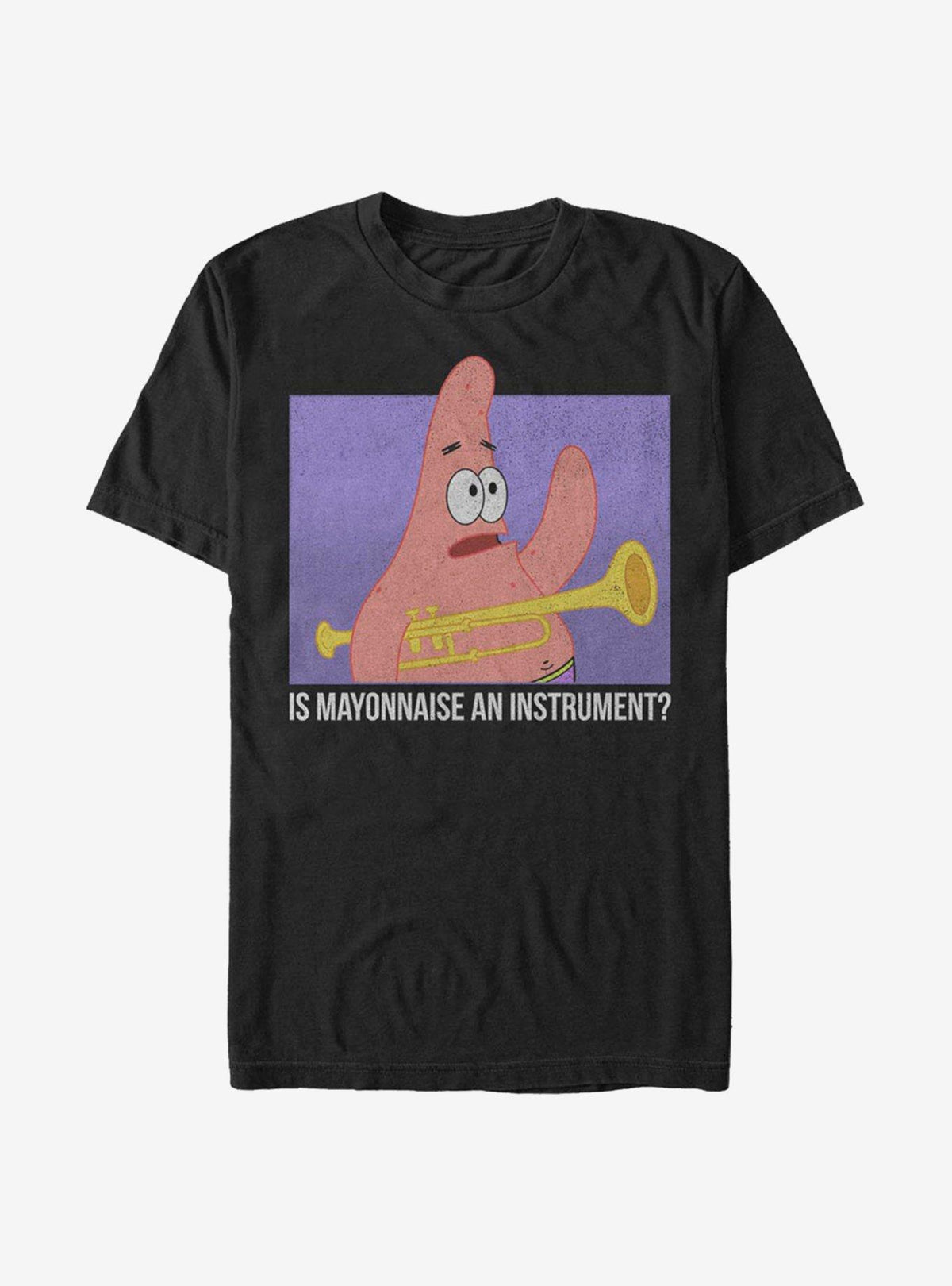 cartoon sea sponge Patrick Is Mayonnaise An Instrument T-Shirt