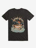 Dragon Sushi Ramen Ocean Black T-Shirt