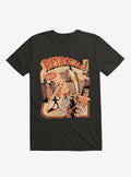 Retro Phonezilla Ring Black T-Shirt