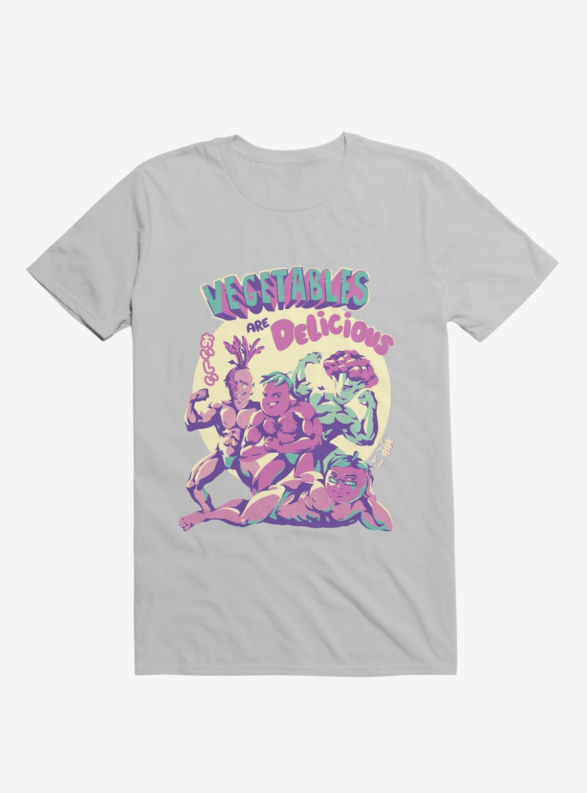 Vegetables Are Delicious Ice Grey T-Shirt