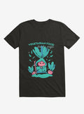Vegetarian Food Feel The Magic Black T-Shirt