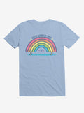 You're Gonna Be Okay Rainbow Light Blue T-Shirt