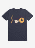A Churro Bless You Coffee And Donut Navy Blue T-Shirt