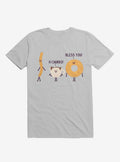 A Churro Bless You Coffee And Donut Ice Grey T-Shirt