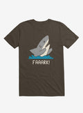 Moody Shark Faaark Brown T-Shirt