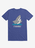 Moody Shark Faaark Royal Blue T-Shirt
