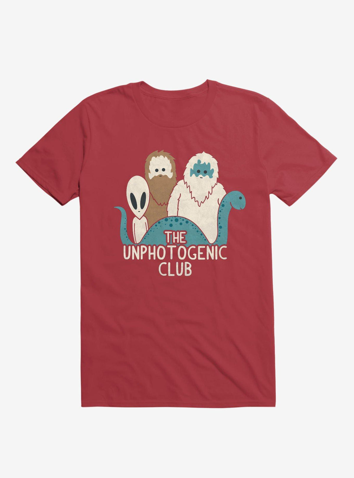 The Unphotogenic Club Mythical Creatures Red T-Shirt