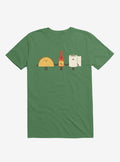 Taco Hot Sauce Toilet Paper Friends Irish Green T-Shirt