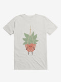 Hang In There House Plant White T-Shirt