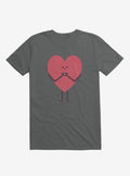 Heart Making Heart Hands Charcoal Grey T-Shirt