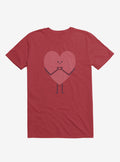 Heart Making Heart Hands Red T-Shirt