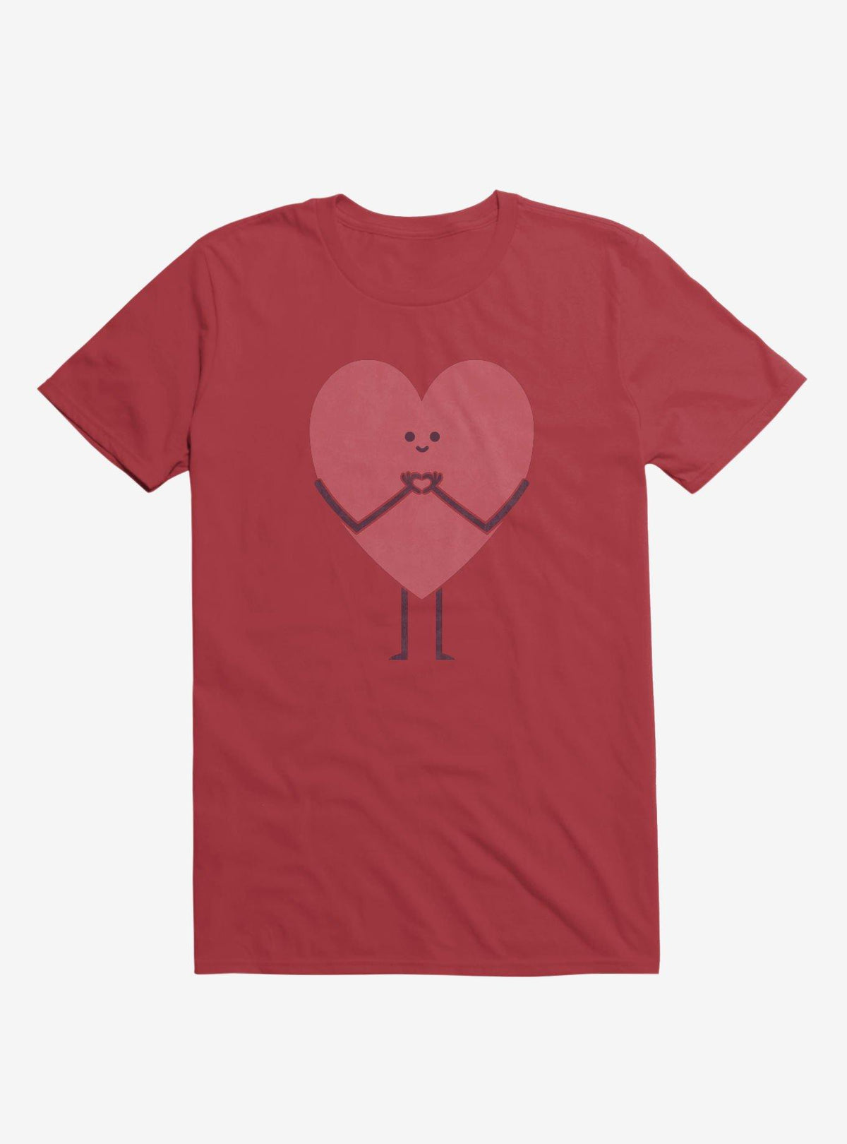 Heart Making Heart Hands Red T-Shirt