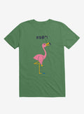Ouch Flamingo Irish Green T-Shirt