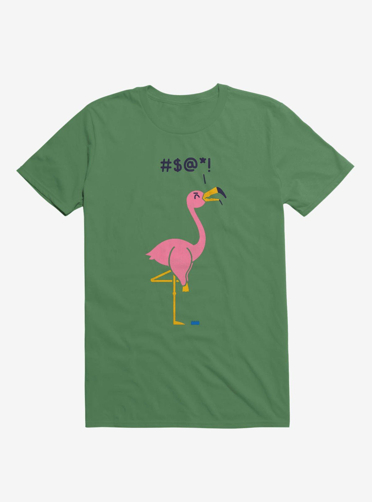 Ouch Flamingo Irish Green T-Shirt