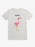 Ouch Flamingo White T-Shirt