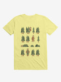 Bigfoot Forest Corn Silk Yellow T-Shirt