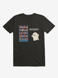 Booooks Ghost Book Library Lover Black T-Shirt