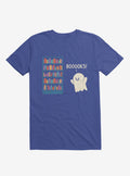 Booooks Ghost Book Library Lover Royal Blue T-Shirt