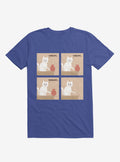 Purrhaps Mischievous Cat Royal Blue T-Shirt