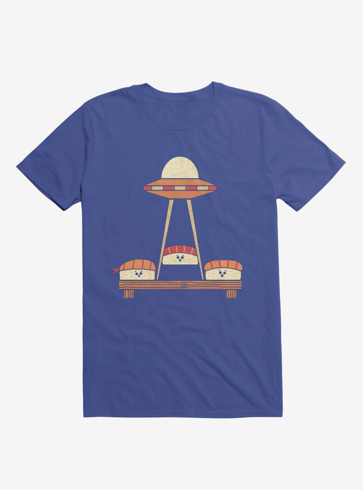 The Sushi Abduction Royal Blue T-Shirt