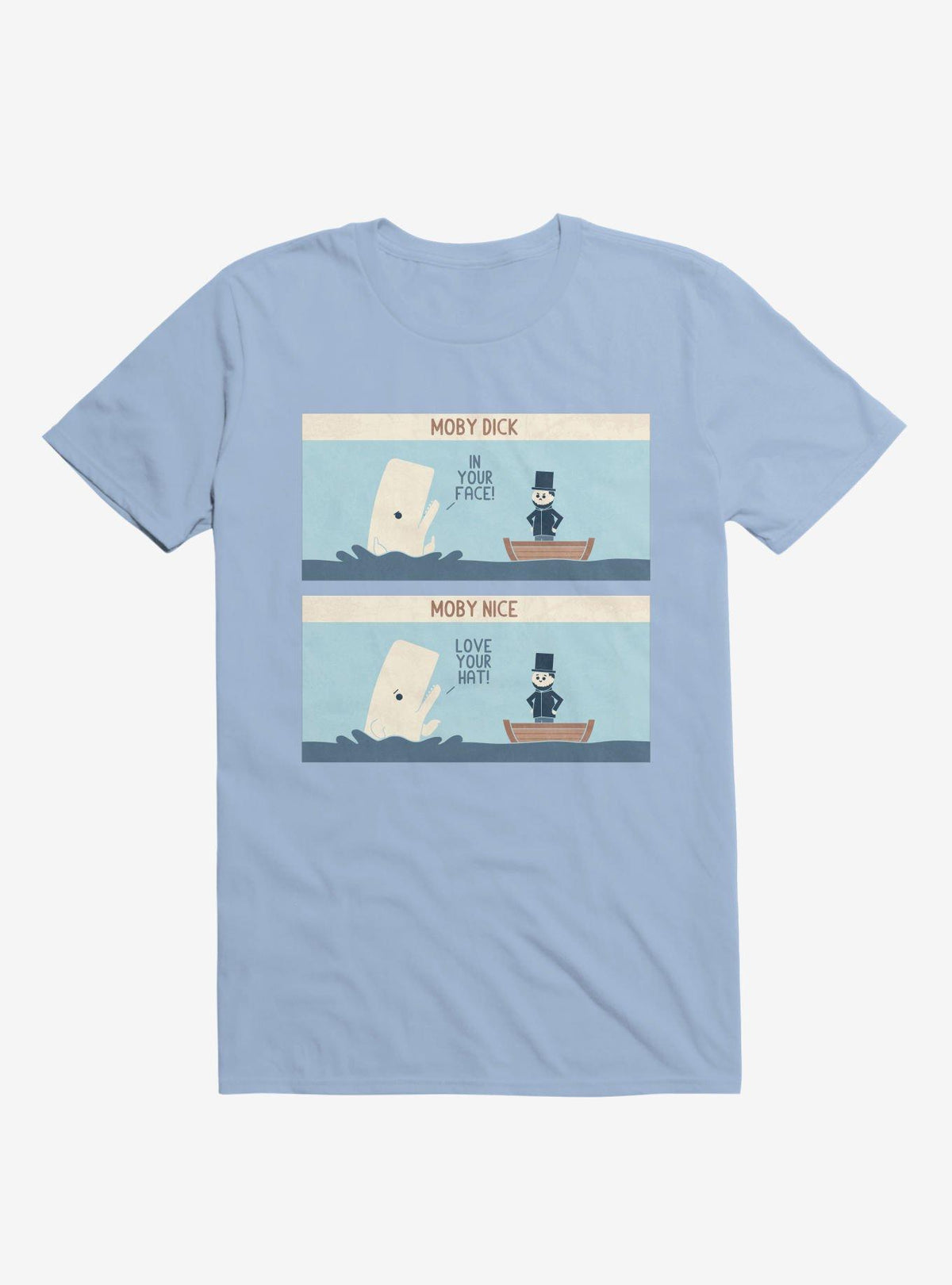 Moby Dick Moby Nice Light Blue T-Shirt