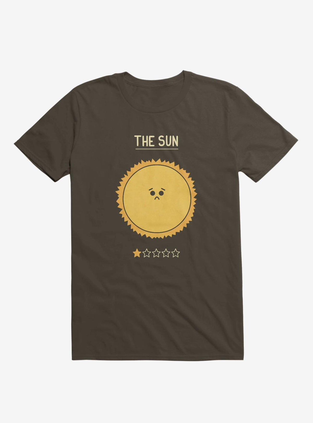 The Sun One Star Rating Brown T-Shirt