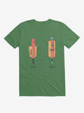 Opposites Hot Dog Cold Dog Irish Green T-Shirt