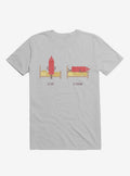 Opposites Ketchup Ketchdown Ice Grey T-Shirt