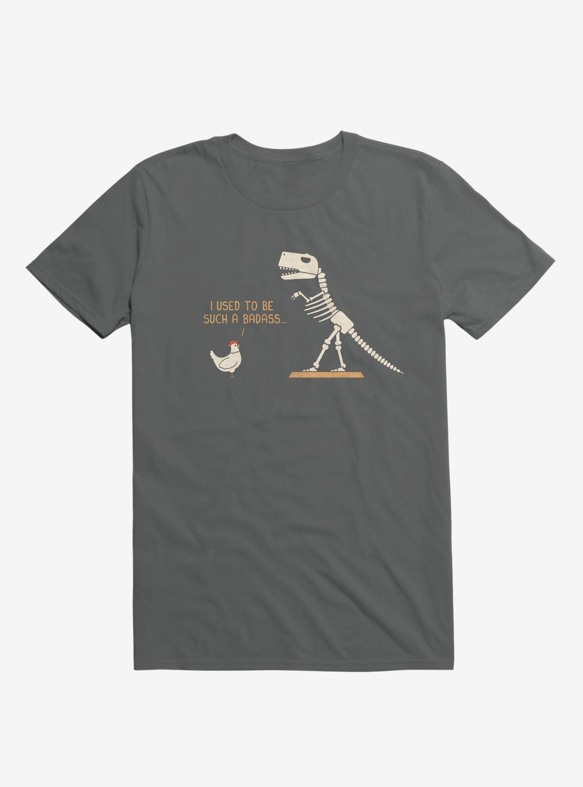 Chicken I Used To Be Bad Charcoal Grey T-Shirt