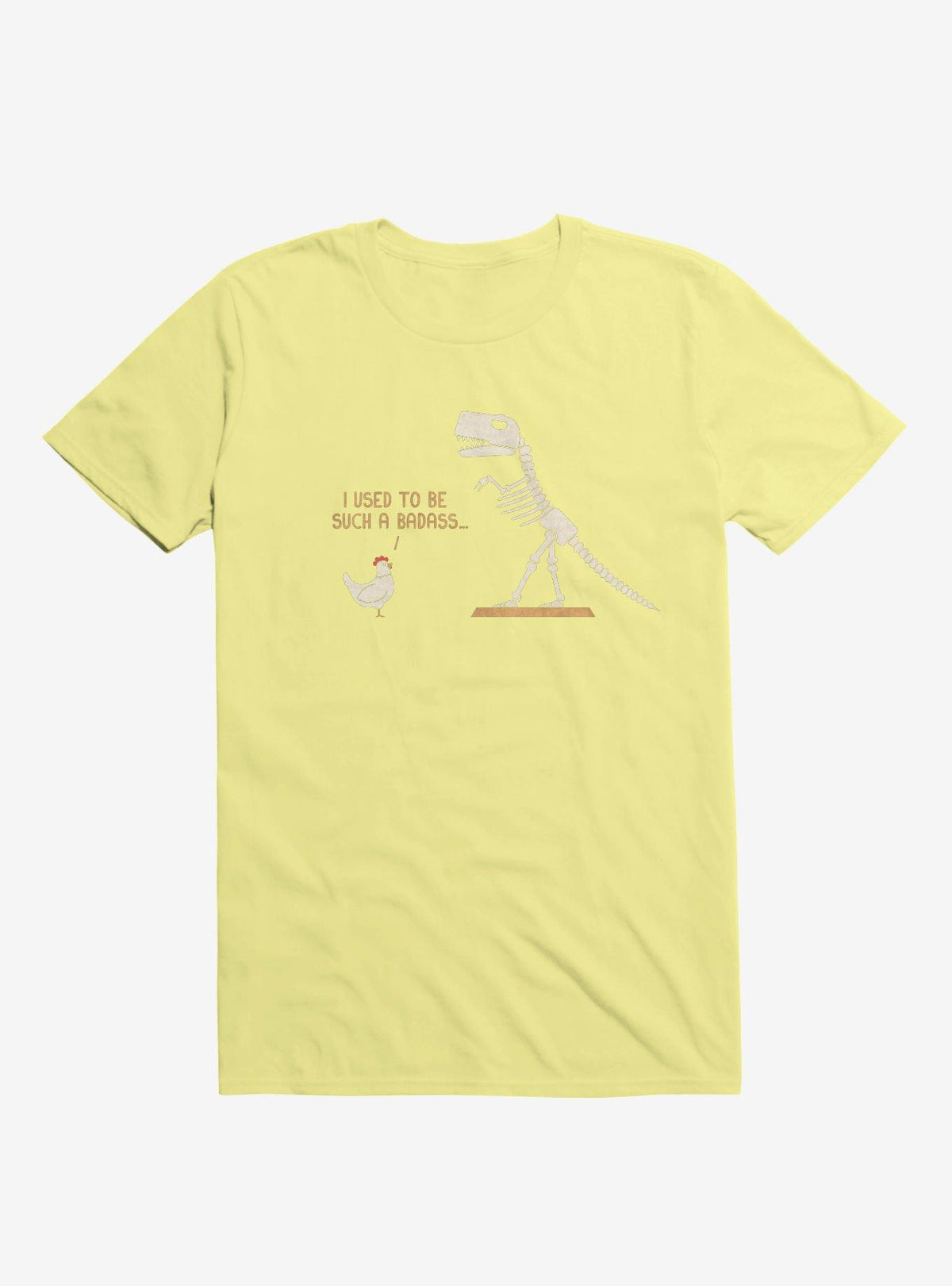Chicken I Used To Be Bad Corn Silk Yellow T-Shirt