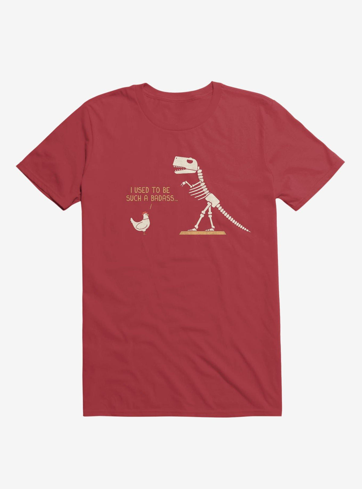 Chicken I Used To Be Bad Red T-Shirt