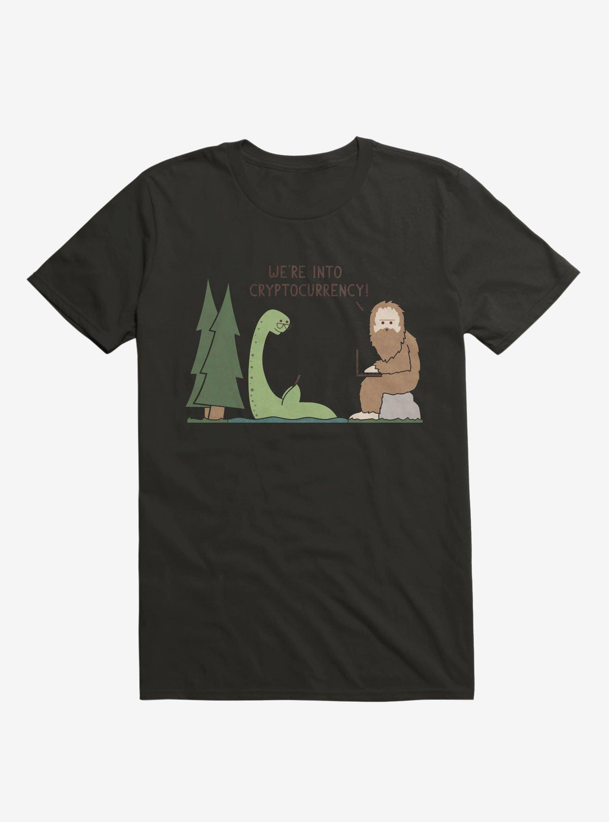 We're Into Cryptocurrency Mythical Creatures Black T-Shirt