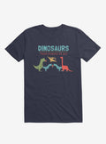 Fact Dinosaurs They'd Probably Kill You Navy Blue T-Shirt