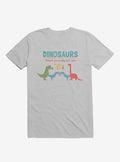 Fact Dinosaurs They'd Probably Kill You Ice Grey T-Shirt