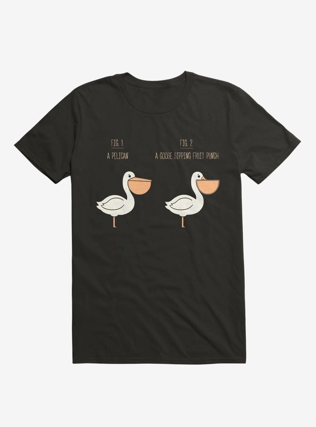 Know Your Birds A Pelican Or A Goose Black T-Shirt