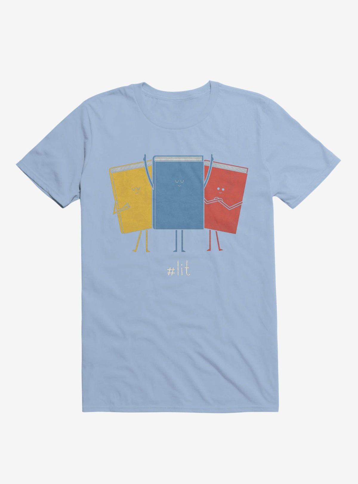 Lit Books Light Blue T-Shirt