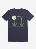 Mind Blown Dandelion Navy Blue T-Shirt