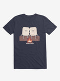 I Melt With You Marshmallows Navy Blue T-Shirt