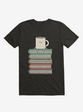 Top Of The World Cup On Books Black T-Shirt