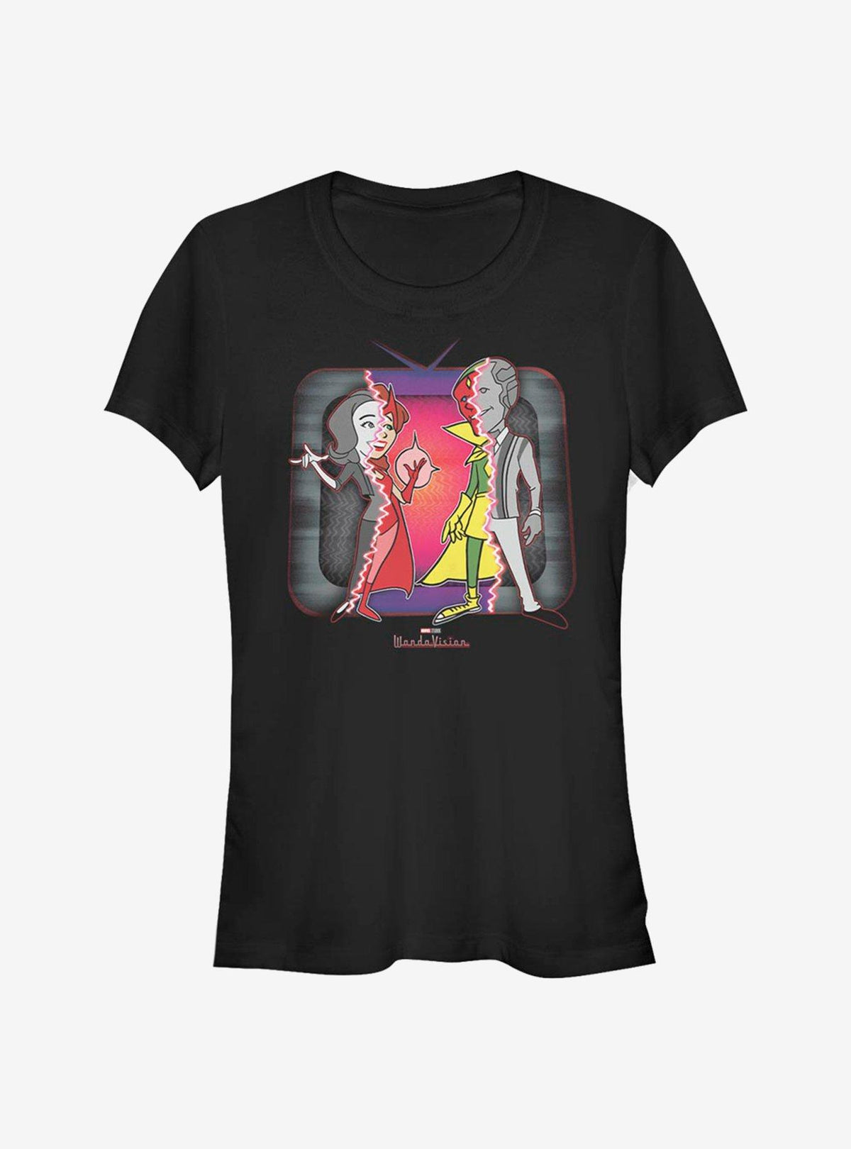 WandaVision Retro Television Cartoon Costume Girls T-Shirt
