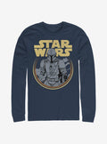 space adventure The Mandalorian Retro Mando Long-Sleeve T-Shirt