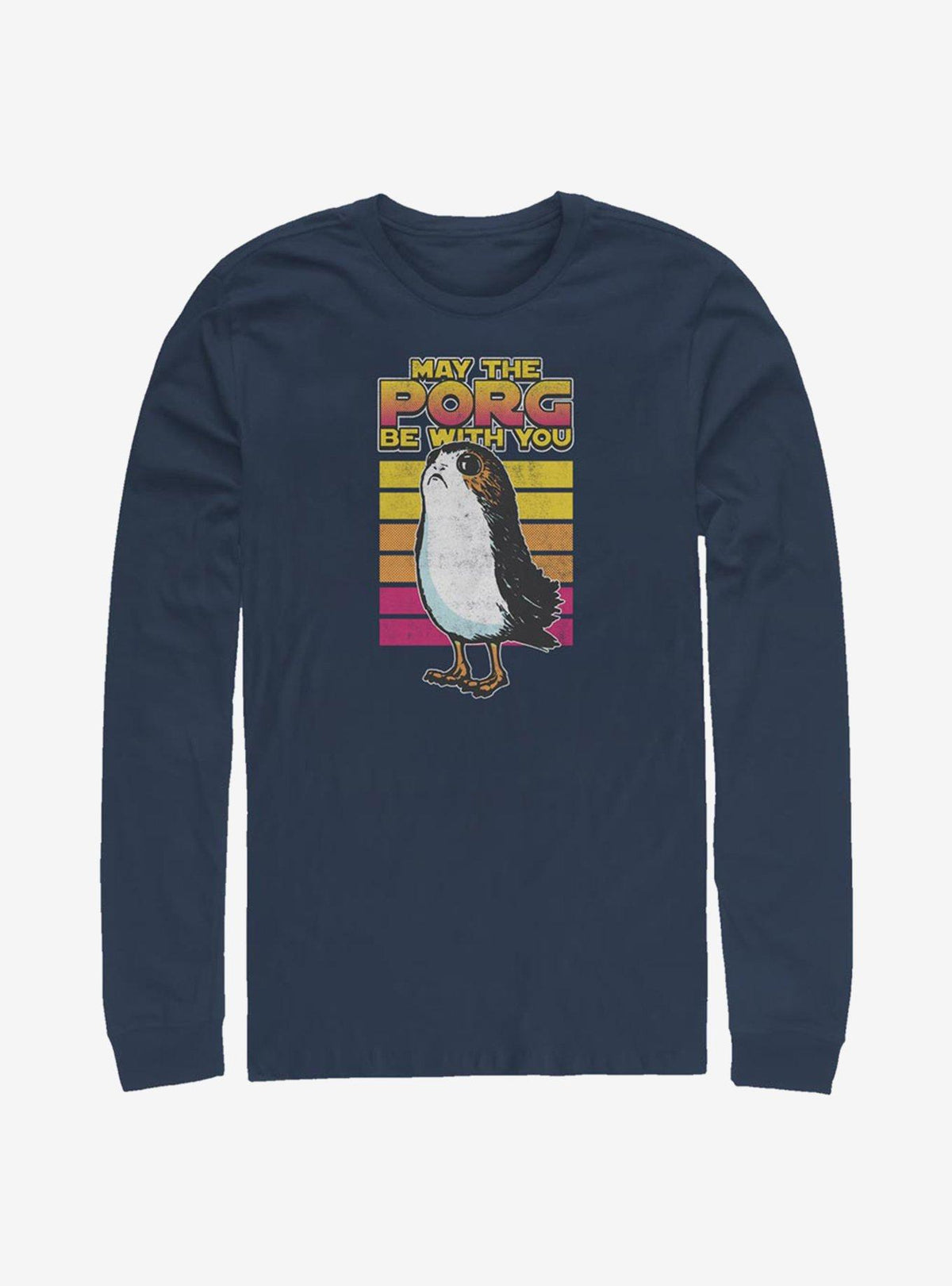 space adventure The Last Jedi Retro Porg Long-Sleeve T-Shirt